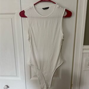 White Muscle Tank Bodysuit